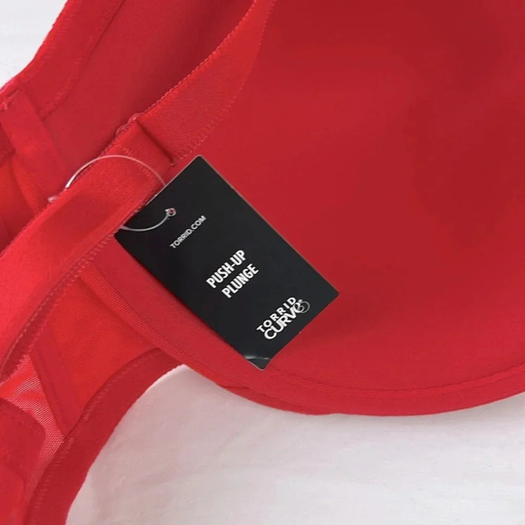 Torrid Curves Women’s 44DDD Push Up Bra Underwire Lace Padded Convertible Strap - Picture 6 of 7